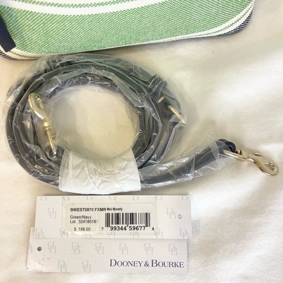 Dooney & Bourke Mini Waverly from the Westerly collection Green Blue White NWT - Picture 10 of 10